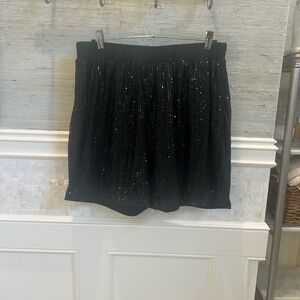 XL 1XL SHEIN curve black sequin shorts elastic waist